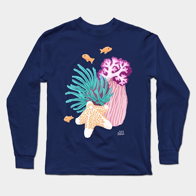 Starfish Still Life Long Sleeve T-Shirt by Annelie